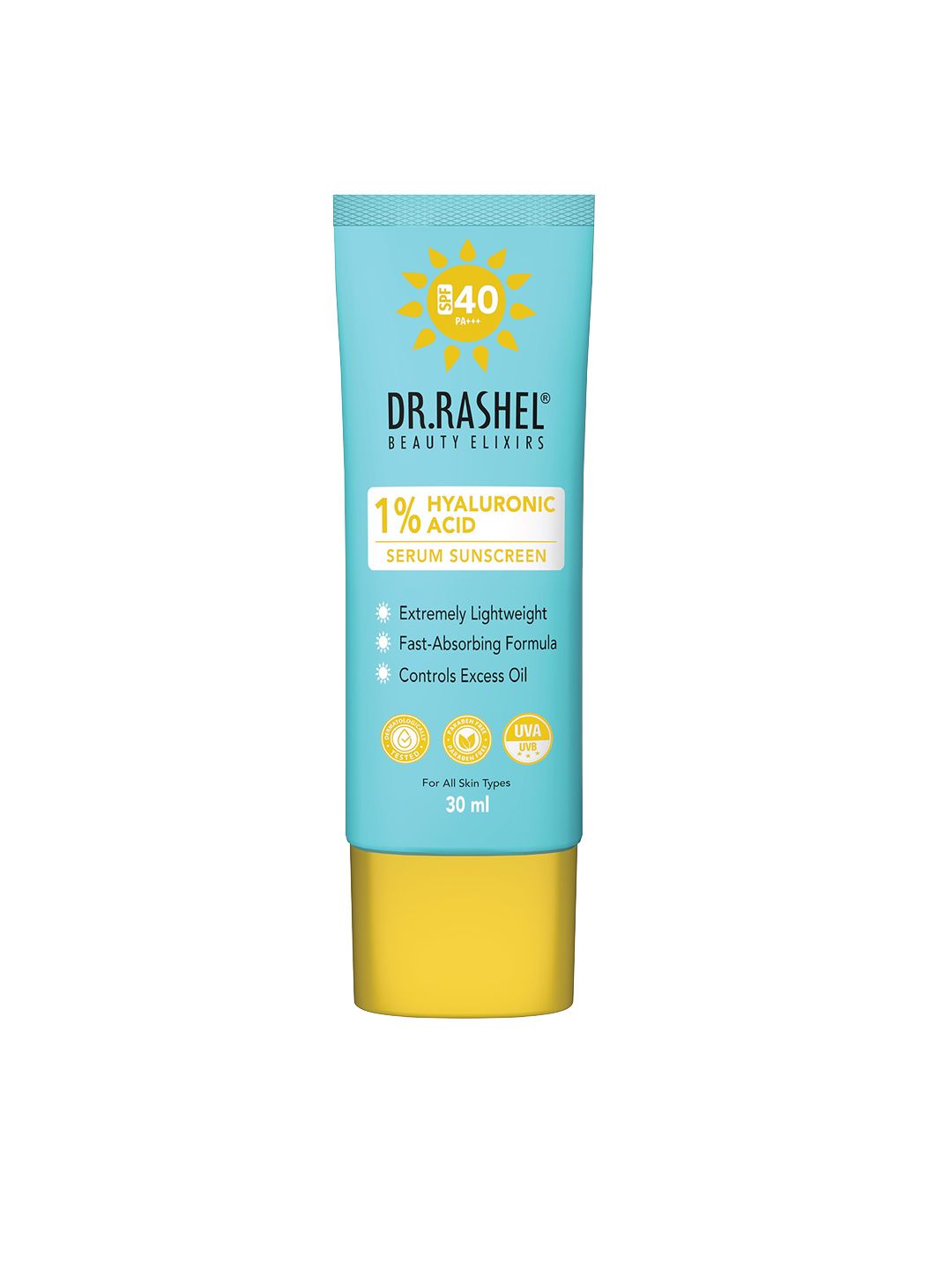 DR.RASHEL SPF40 Serum Sunscreen with 1% Hyaluronic Acid - 30 ml-image-4