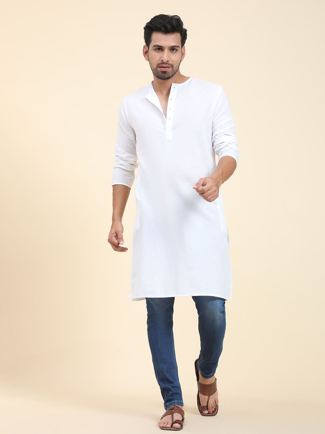 Moda Rapido Round Neck Cotton Straight Kurta-picture-22