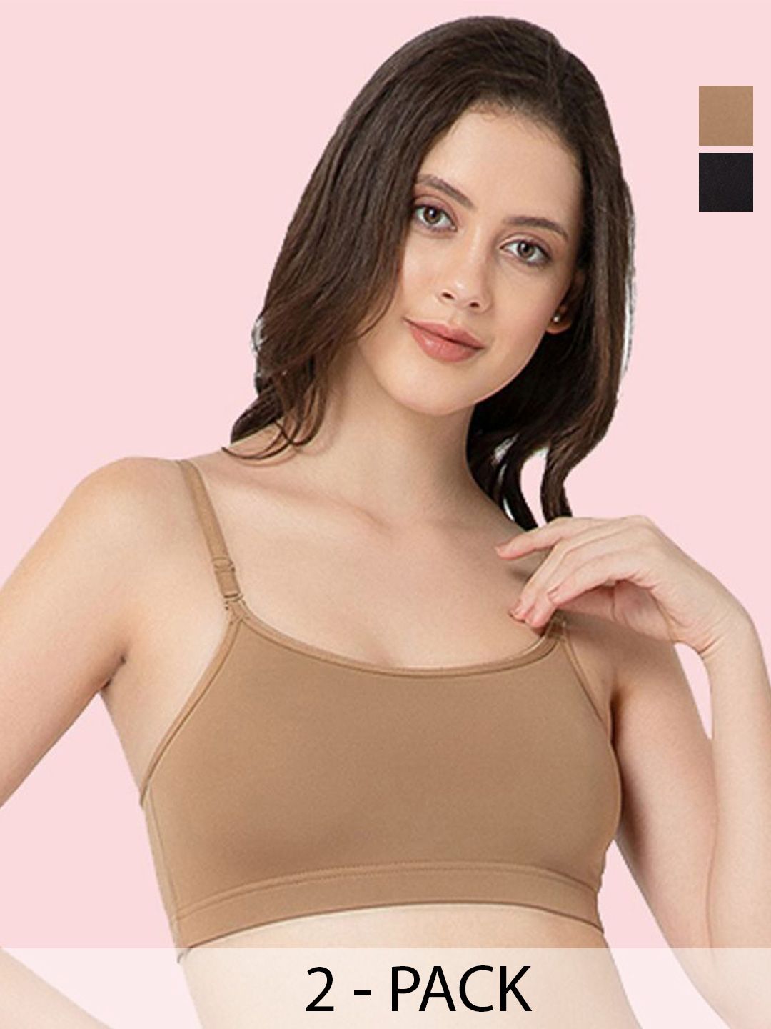 DressBerry Pack Of 2 Women Full Coverage Sports Bra