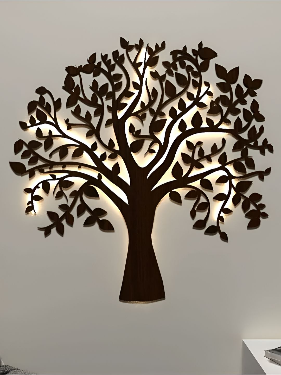 DEKORSTATION Brown Wood Contemporary Abstract Shaped Shaped Wall Lamp-image-40