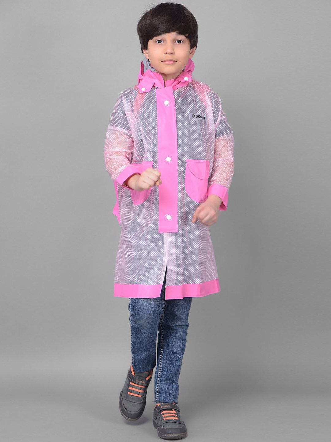 Dollar Kids Printed Rain Jacket-image-41