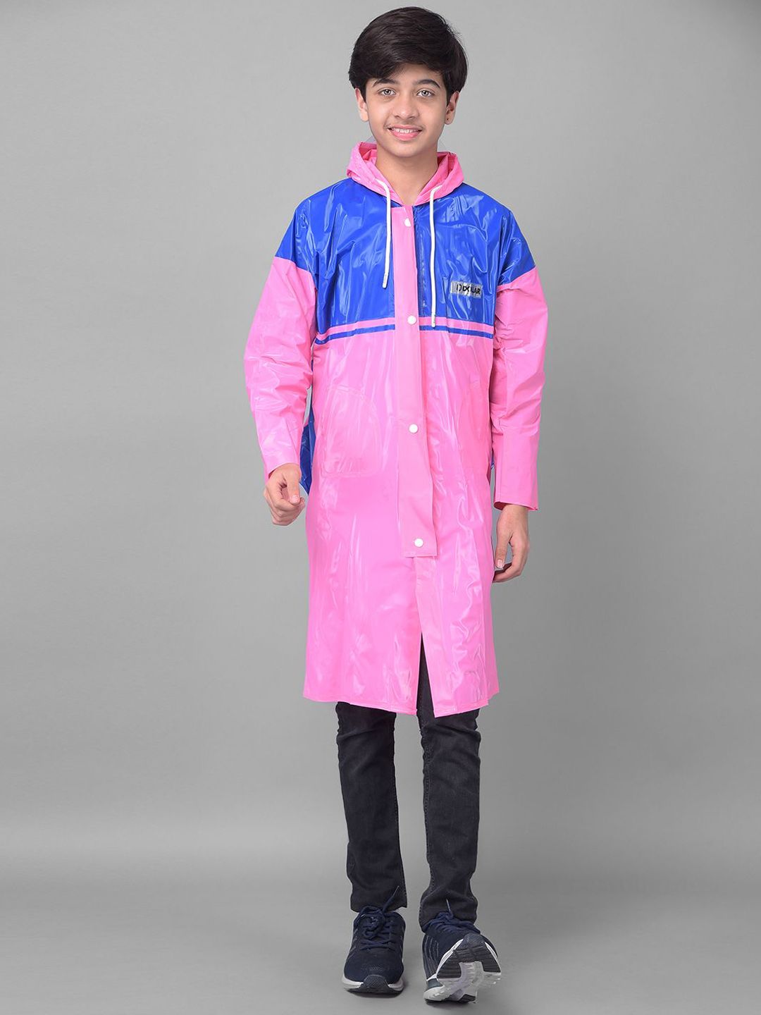 Dollar Boys Colourblocked Hooded Rain Jacket-image-1