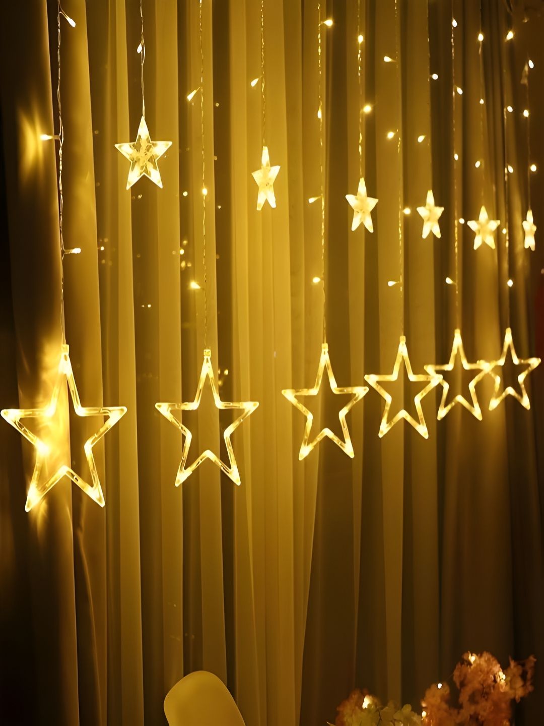 KAVYARA White Star Bulb Shape String Lights-picture-20