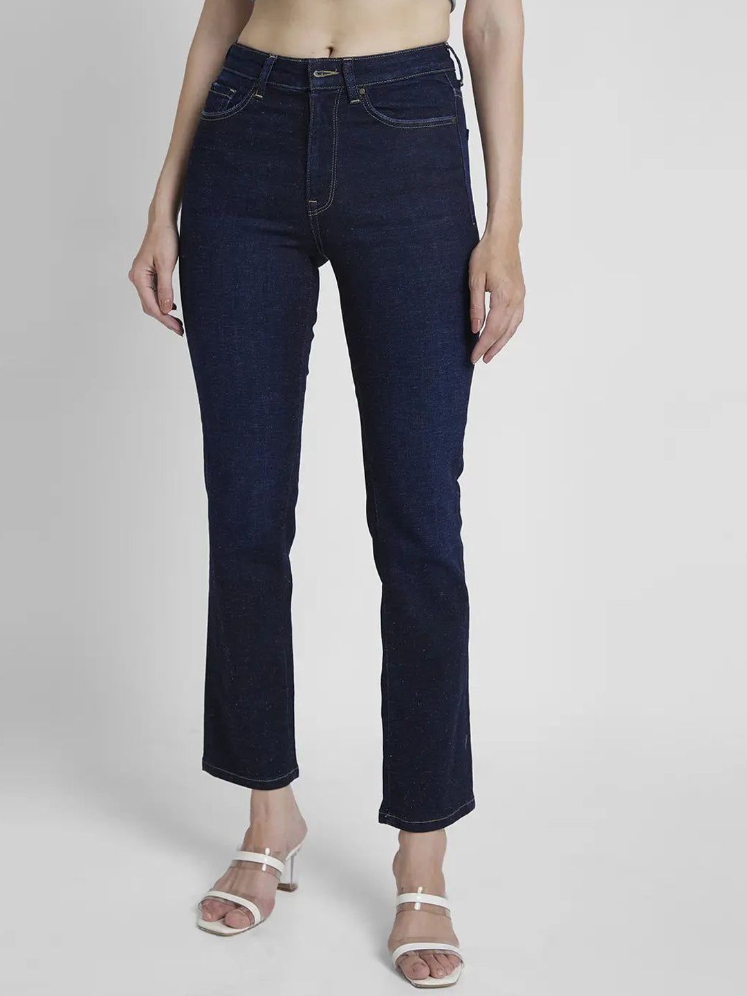 SPYKAR Women Slim Fit Mid-Rise Stretchable Jeans