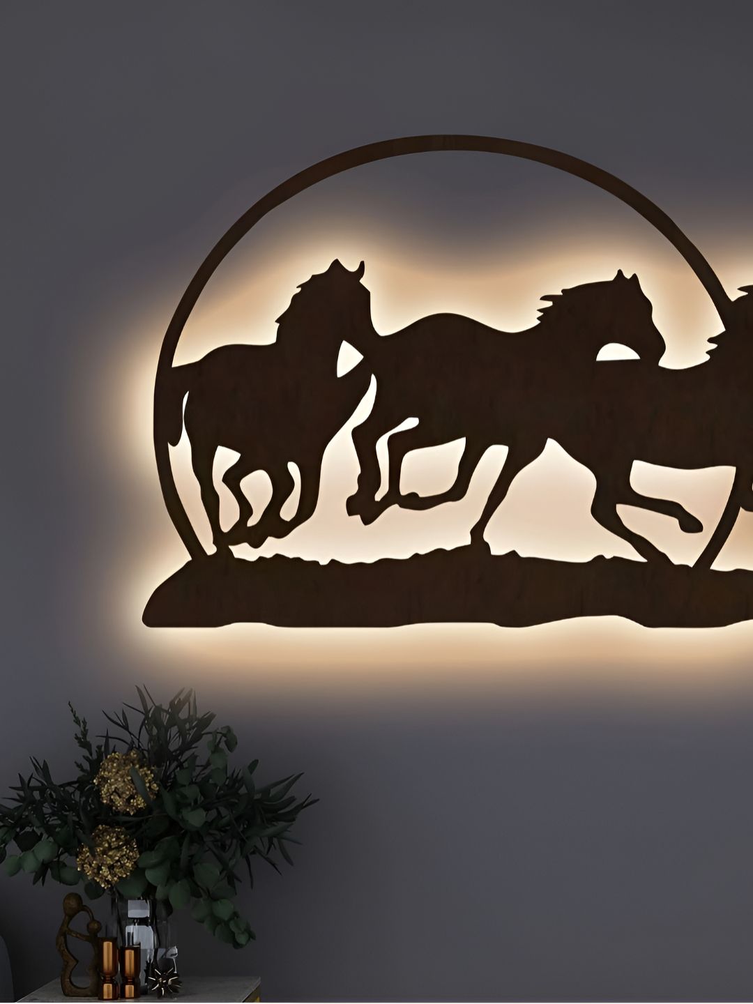 DEKORSTATION Brown Wood Contemporary Abstract Shaped Shaped Wall Lamp-image-42