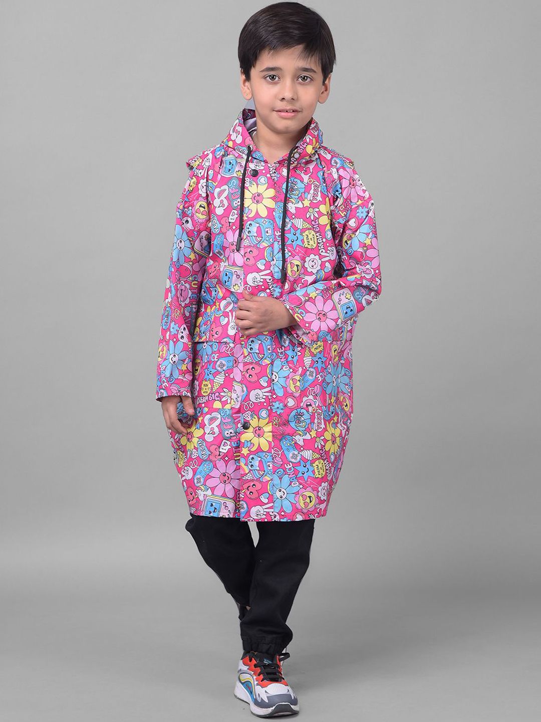 Dollar Boys Printed Hooded Rain Jacket-picture-25