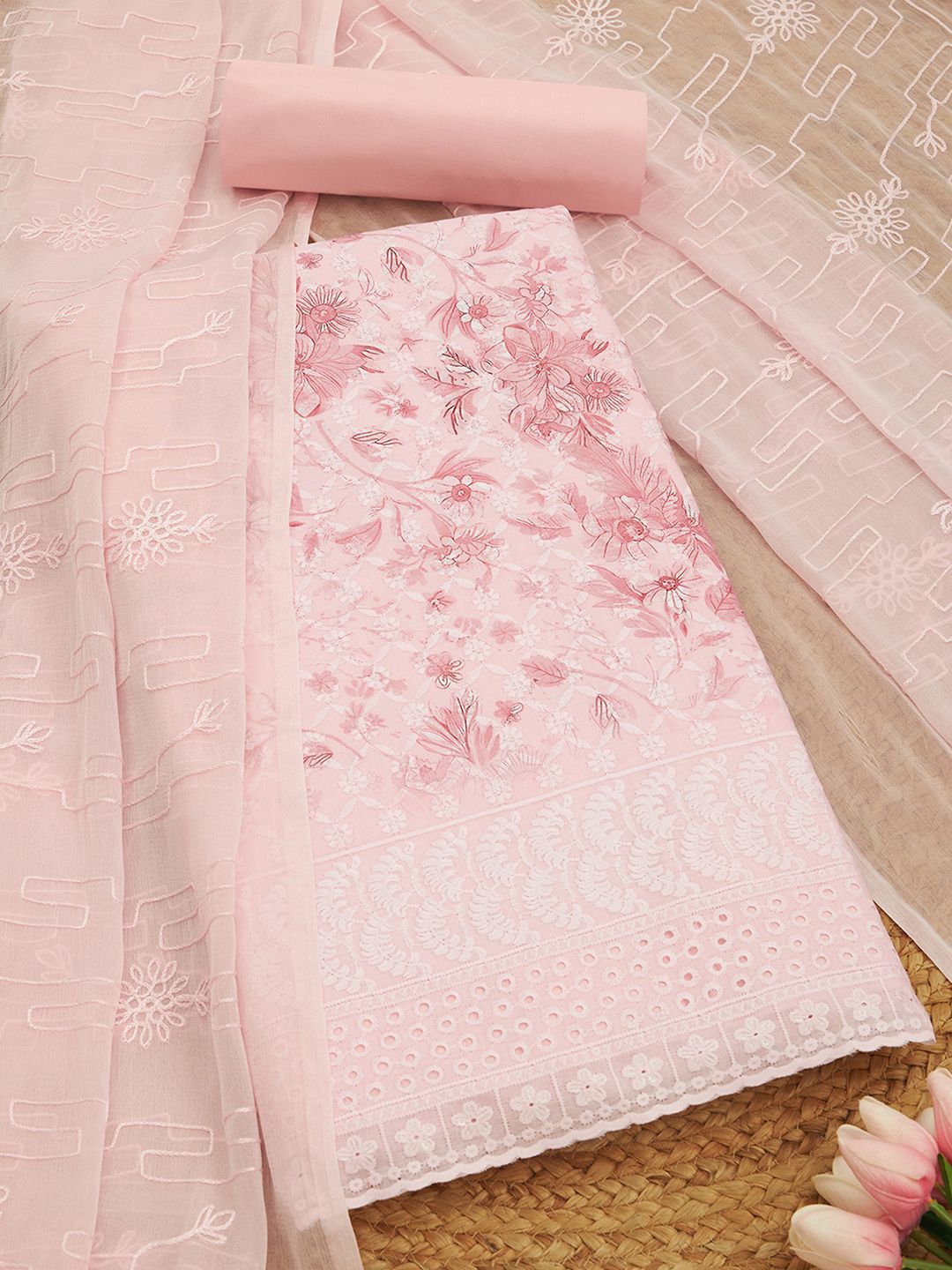 Soch Floral Printed Unstitched Dress Material-picture-14