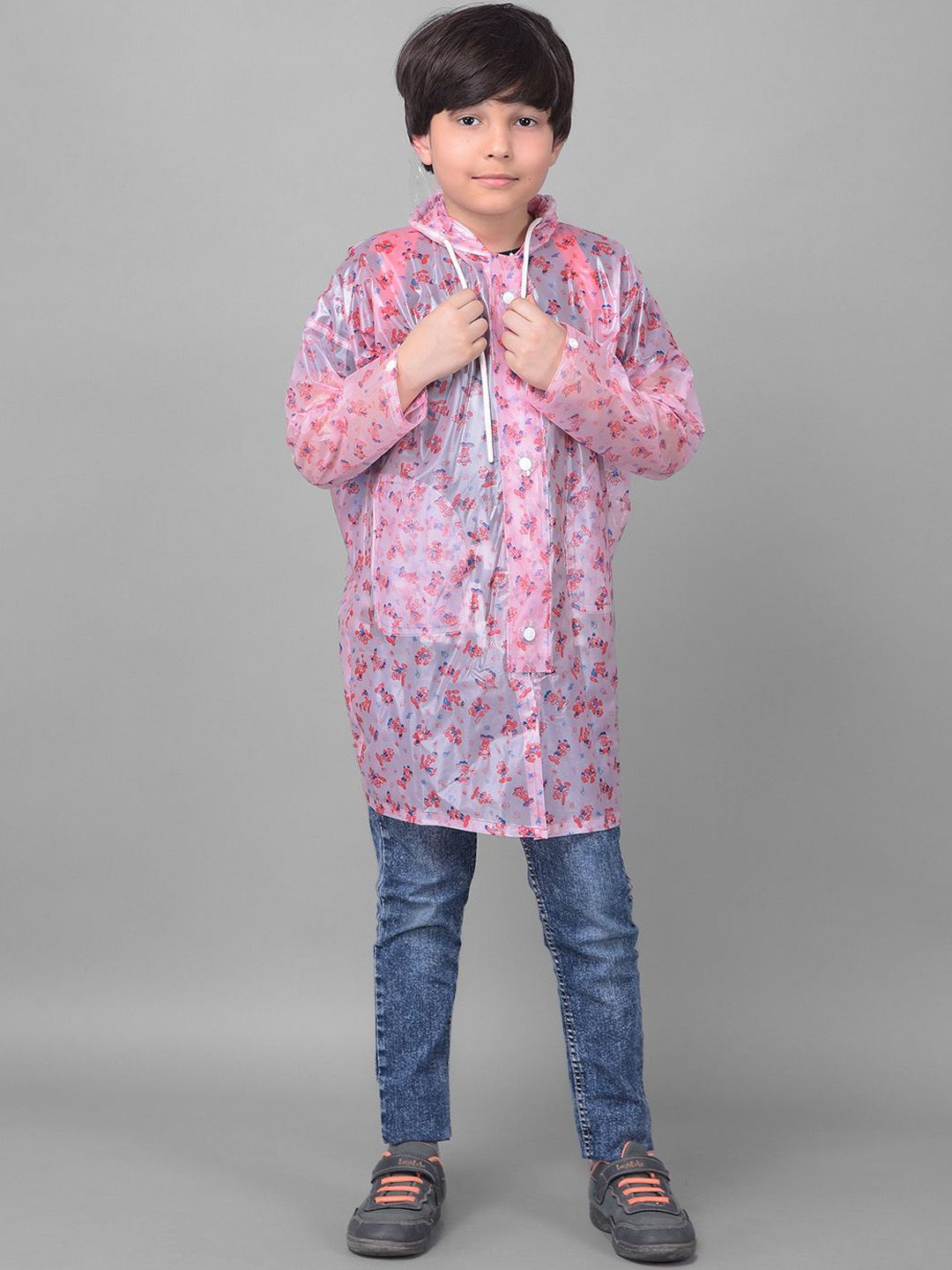 Dollar Boys Printed Hooded Rain Jacket-picture-14