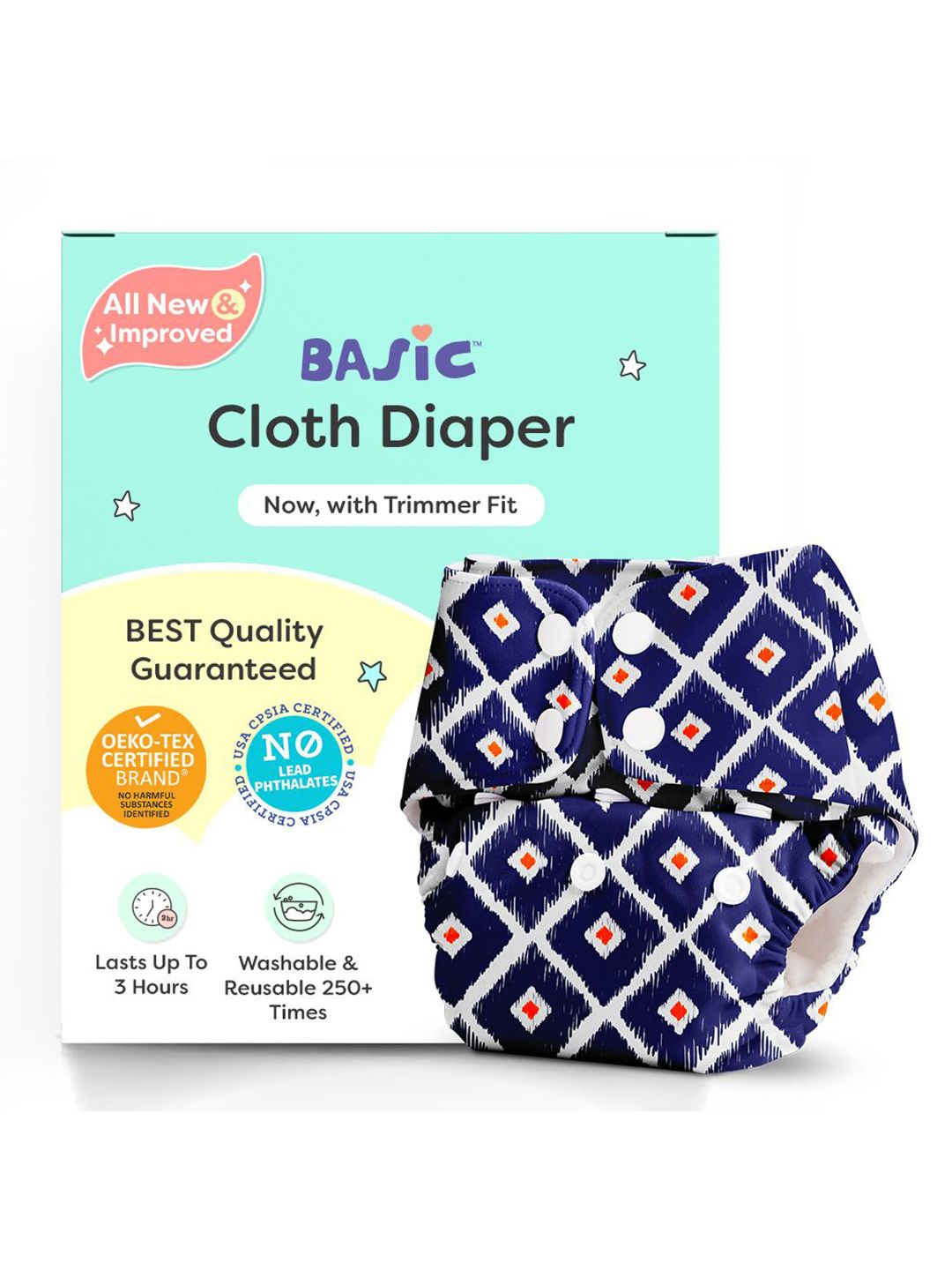 SuperBottoms Reusable Basic Cotton Cloth Diaper With Dry Pad-picture-15