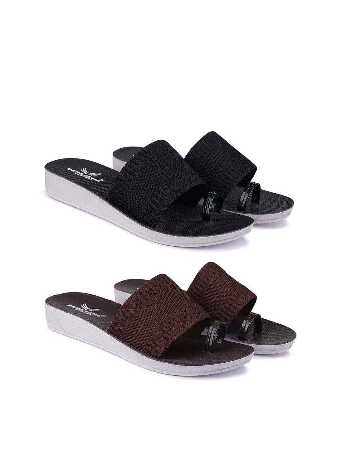 BERSACHE Set Of 2 Open Toe Flats-picture-29