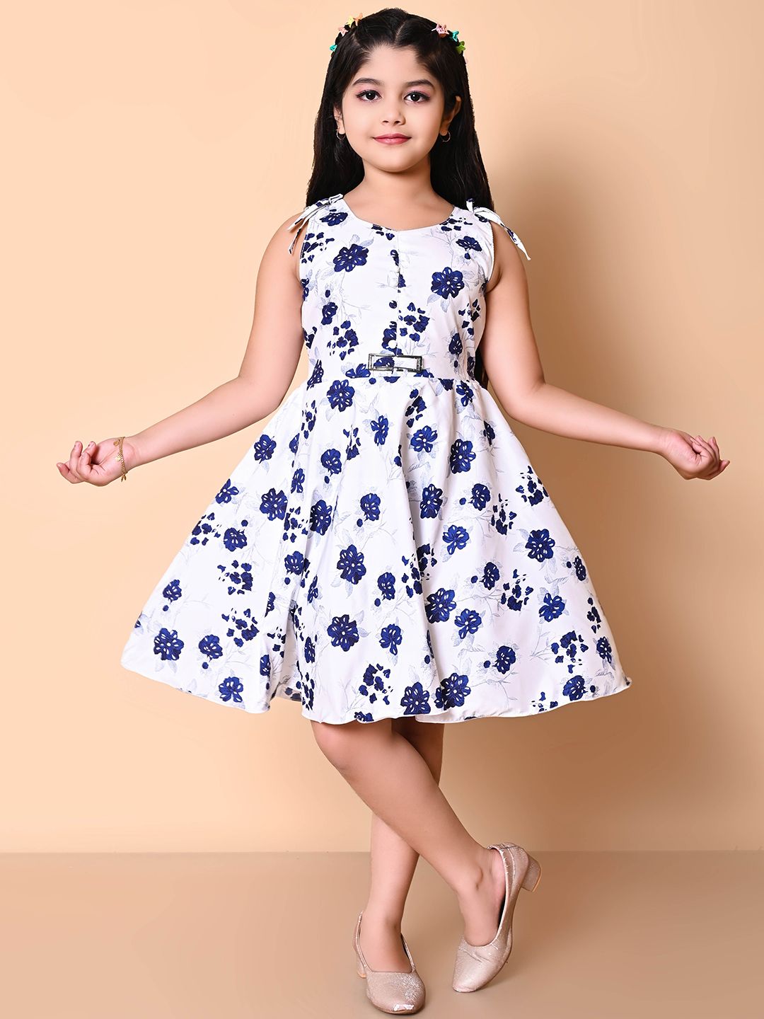 BARKAT DESIGNING PLANET Girls Floral Printed A-Line Dress-picture-16