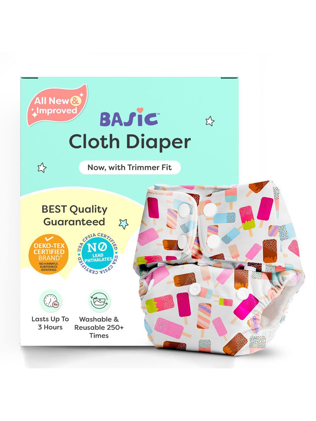 SuperBottoms Reusable Basic Cotton Cloth Diaper With Dry Pad-picture-15