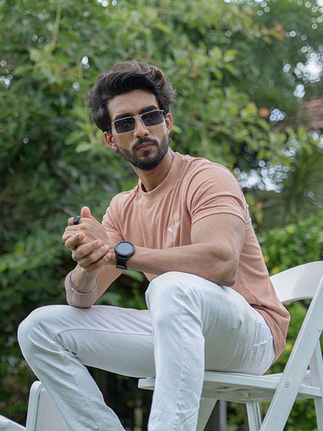 KEITH KARTER Men Solid Round Neck Muscle Fit T-shirt-picture-12