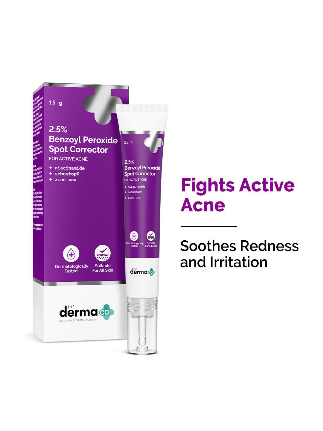 The Derma co. 2.5% Benzoyl Peroxide Spot Corrector To Soothes The Skin - 15 g-picture-28