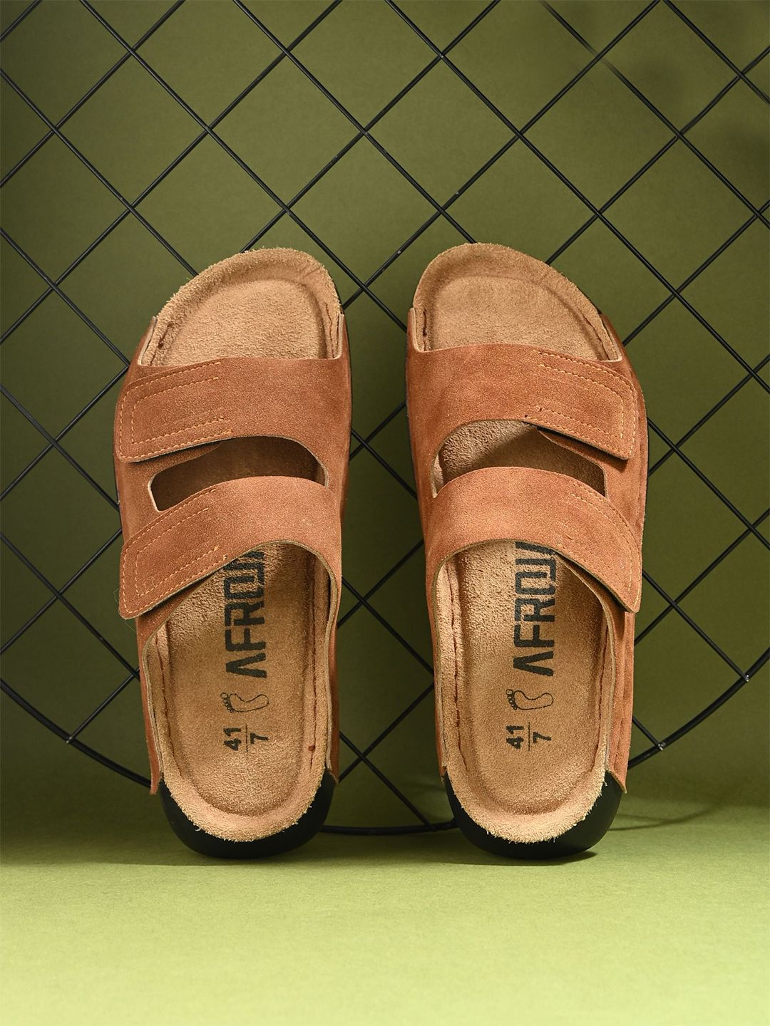 AfroJack Men Leather Comfort Sandals-picture-19