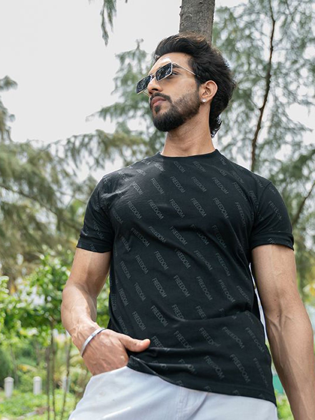 KEITH KARTER Men Typography Round Neck Muscle Fit T-shirt-picture-11