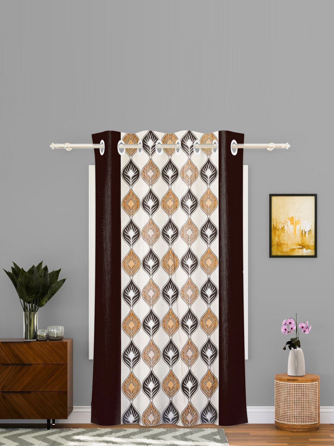 Aura Brown & Beige Geometric Door