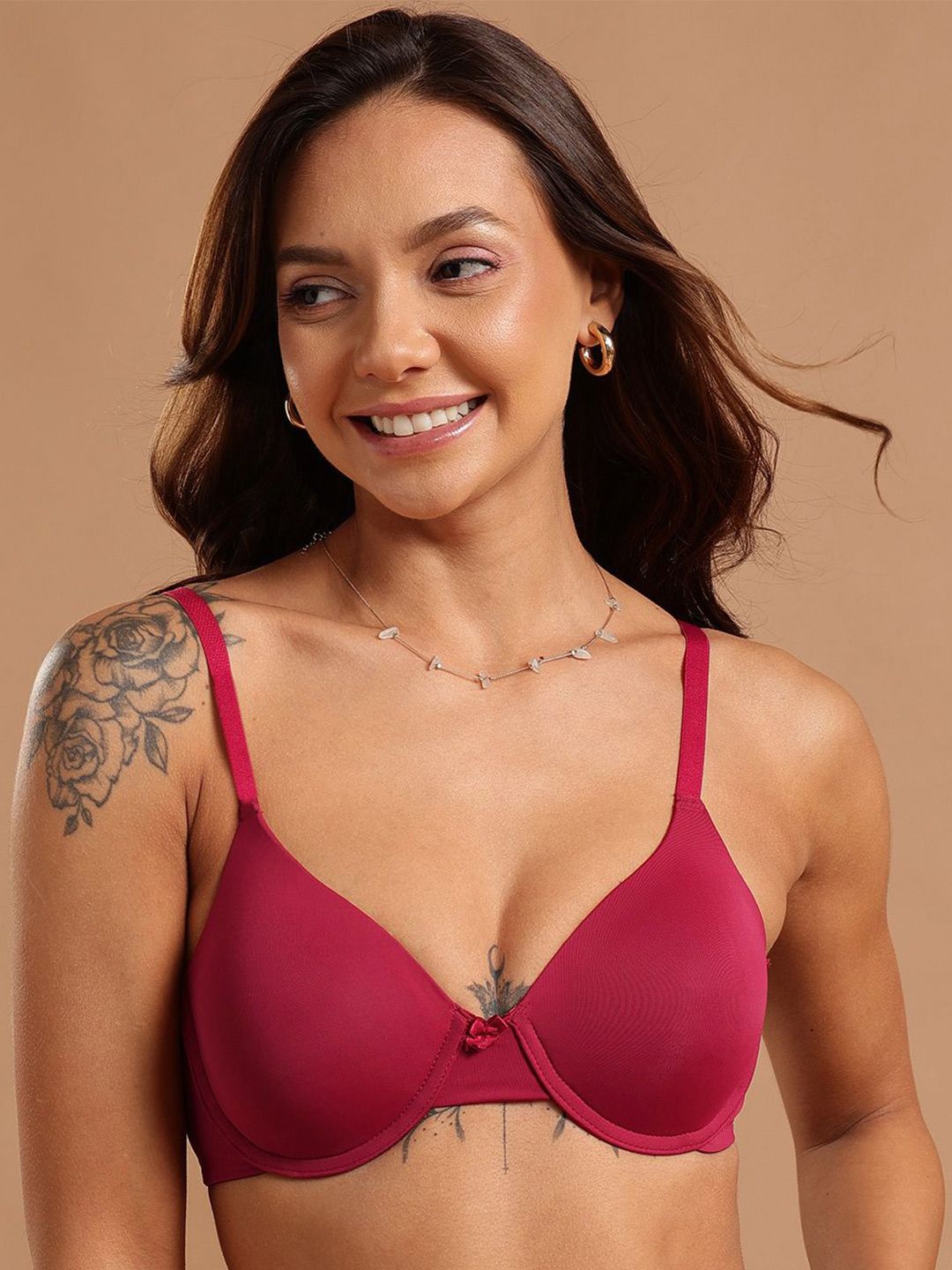 DressBerry Full Coverage Underwired Lightly Padded T-shirt Bra