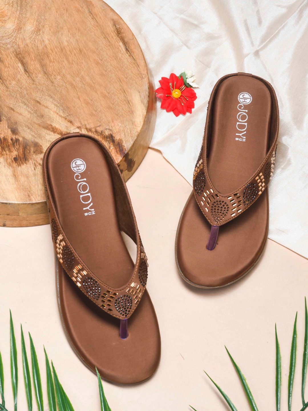 JodyHub Women Embellished T-Straps Flats-picture-16