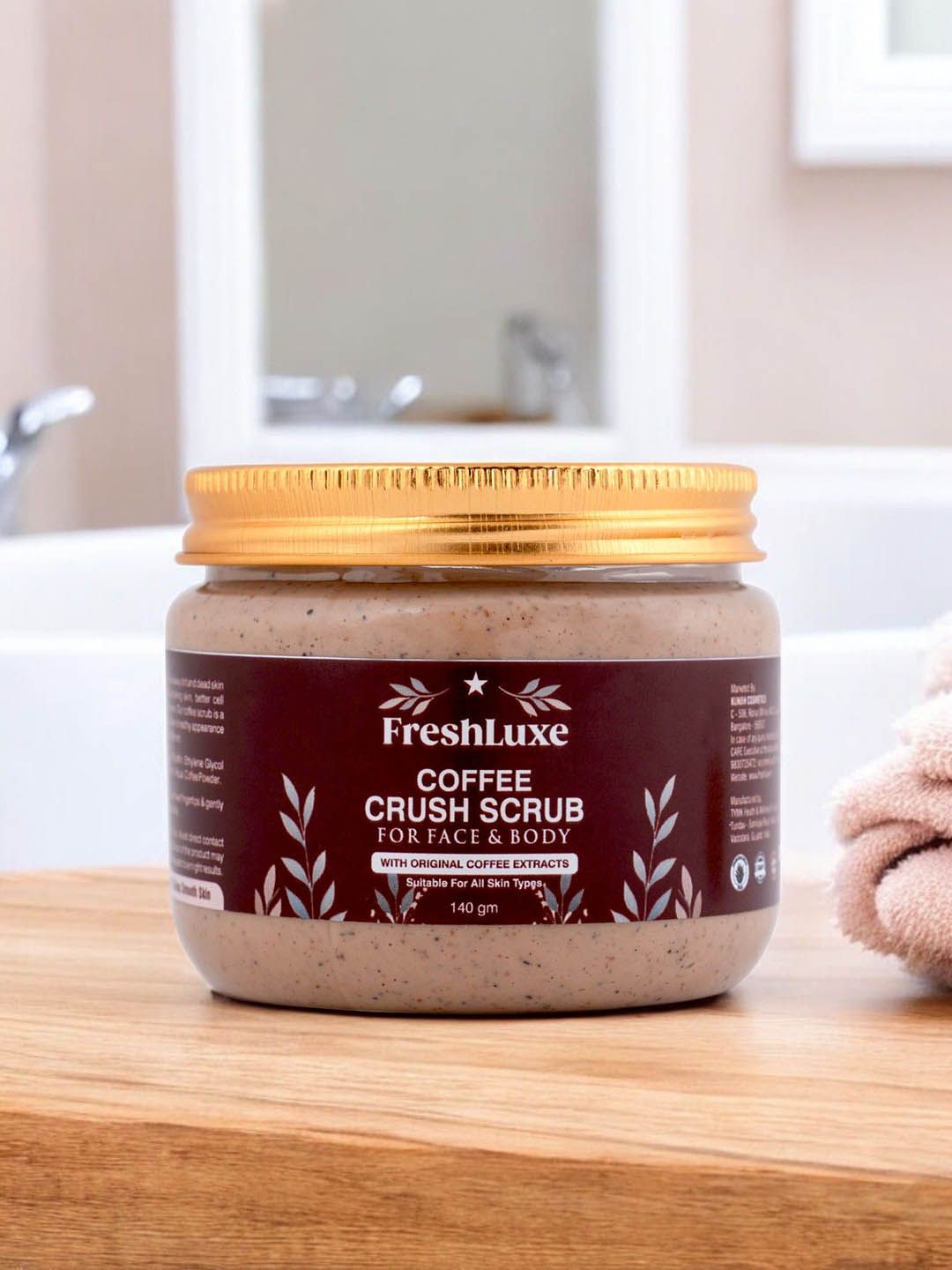 Freshluxe Coffee Crush Scrub With Walnut Powder - 140 g-picture-49