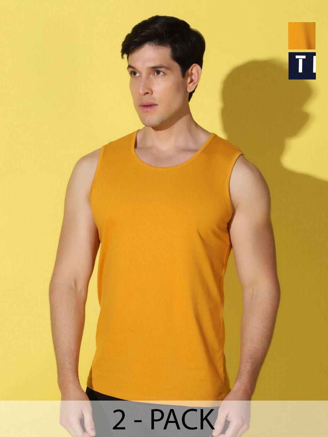 WOOSTRO Men Pack Of 2 Typography Printed Cotton Slim Fit T-shirt-image-26