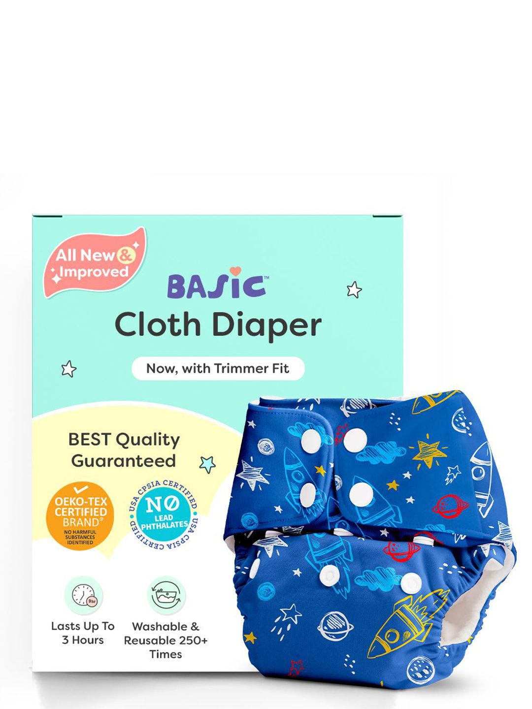 SuperBottoms Reusable Basic Cotton Cloth Diaper With Dry Pad-picture-16