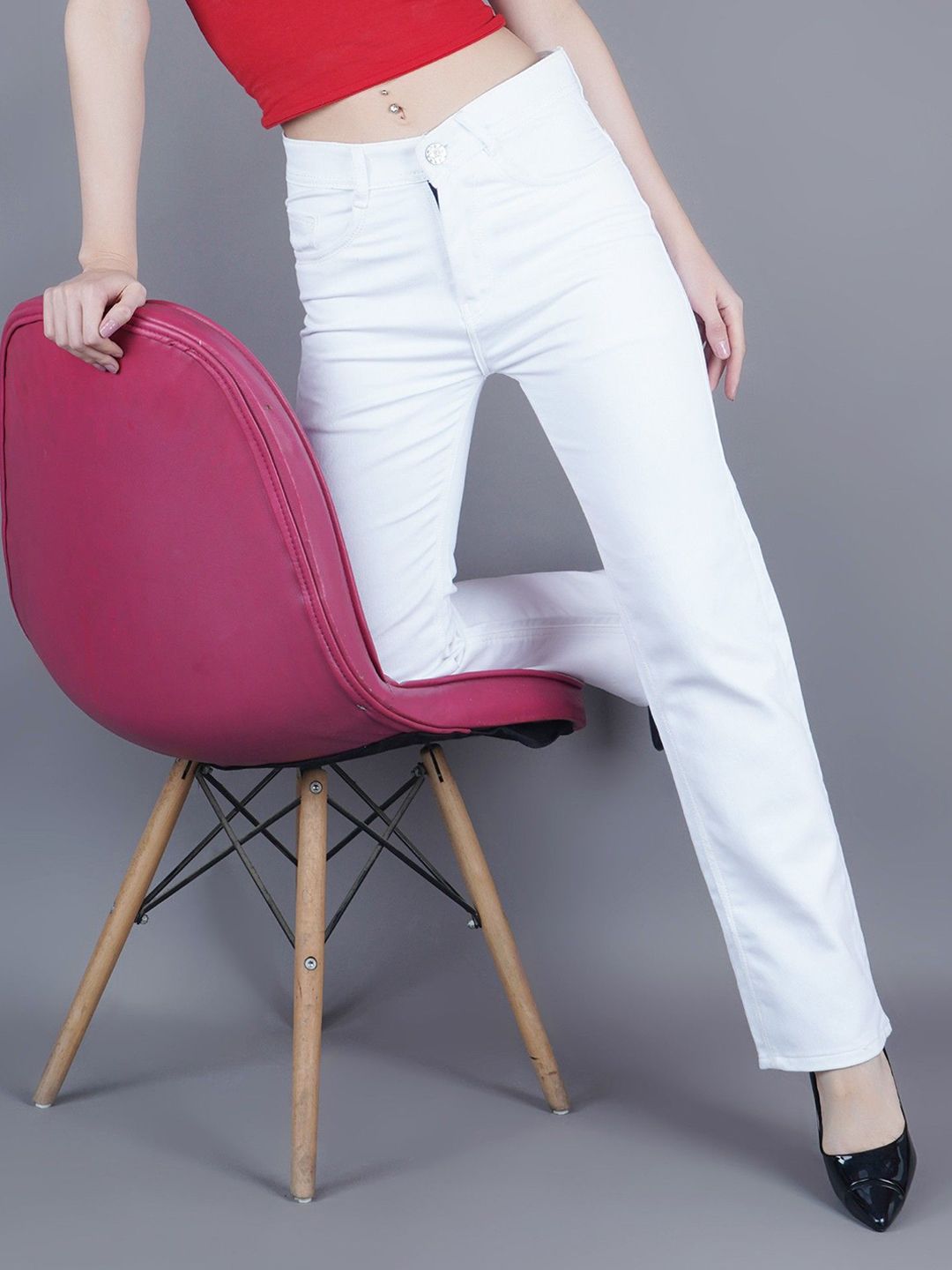 Metronaut Women Classic Mom FitMid-Rise Non StretchableJeans-image-18