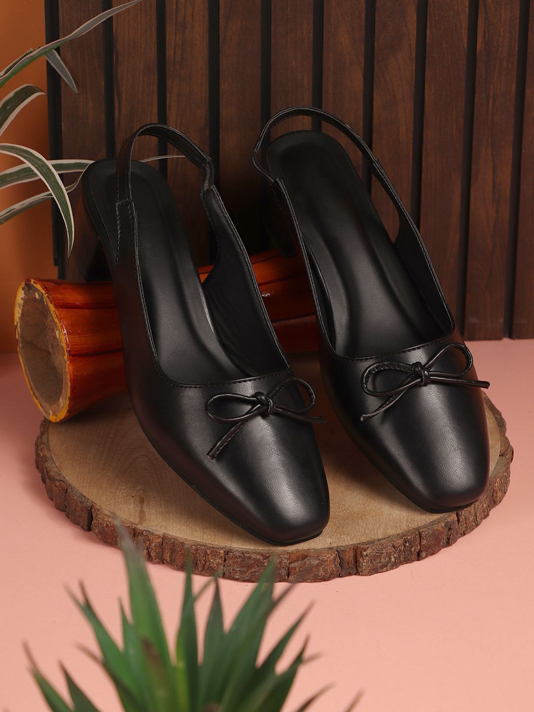 Killer Women Square Toe Block Mules with Bows-picture-21