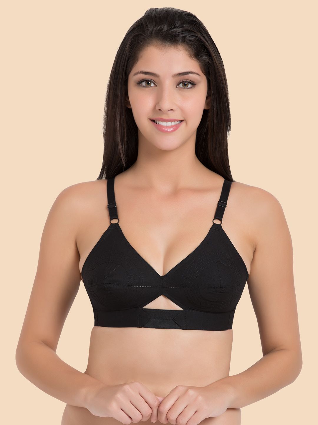 Centra  Medium Coverage Non Padded All Day Comfort Minimizer Bra