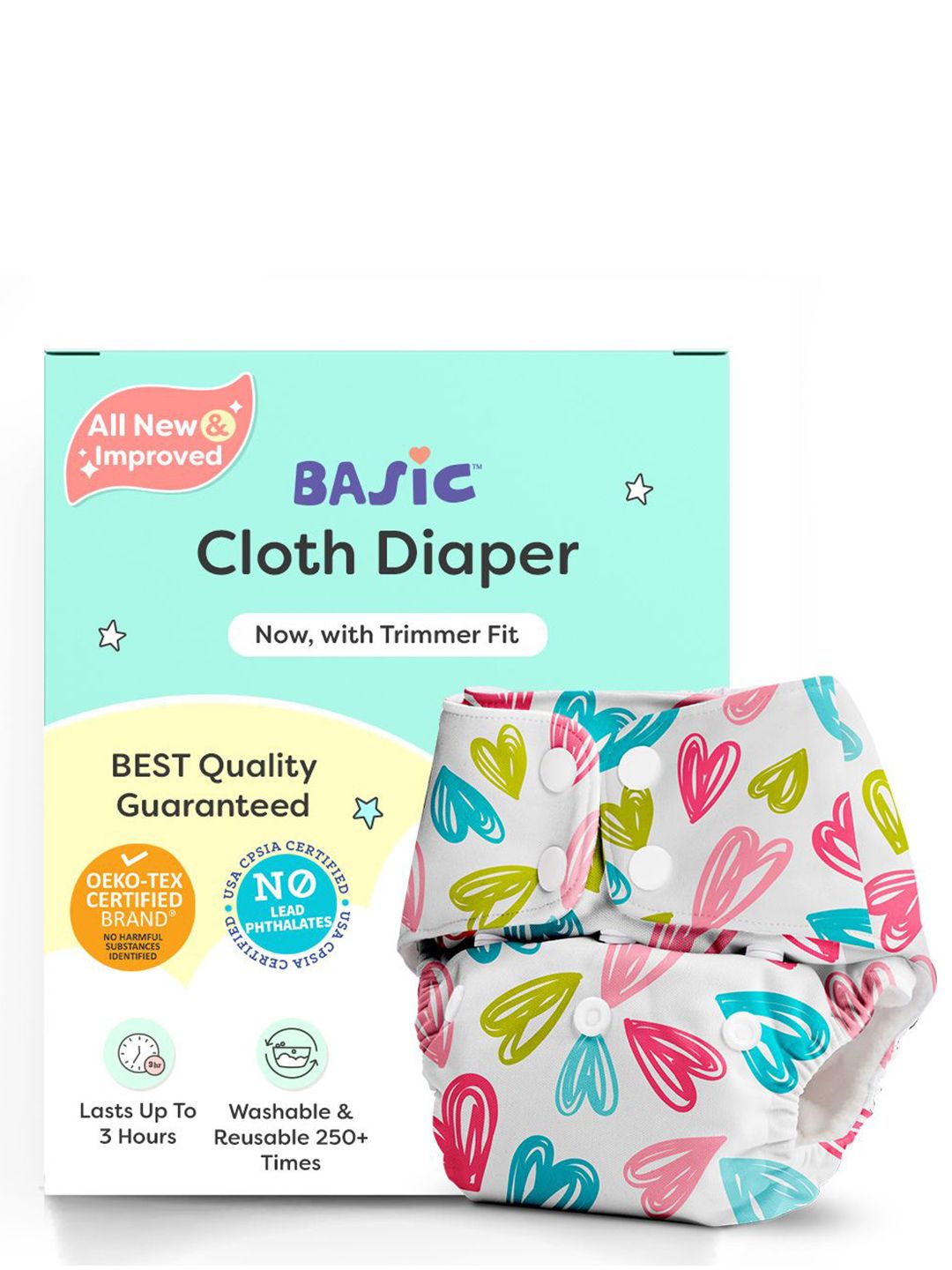 SuperBottoms Reusable Basic Cotton Cloth Diaper With Dry Pad