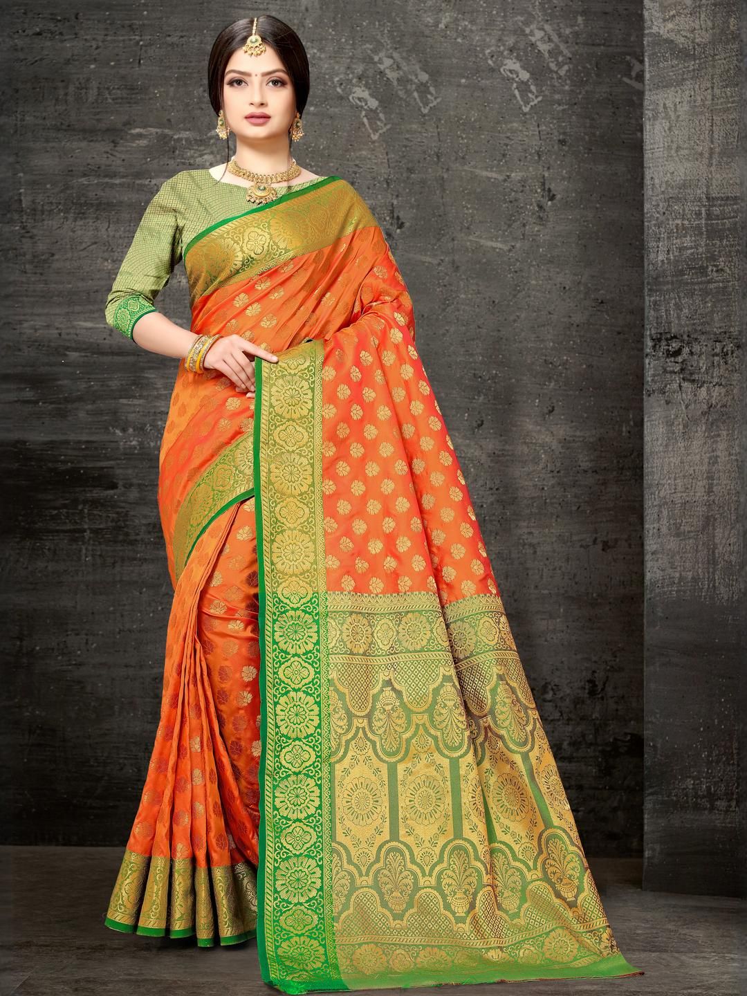 jayant creation Multicoloured Silk Blend Barasi Sarees-picture-36