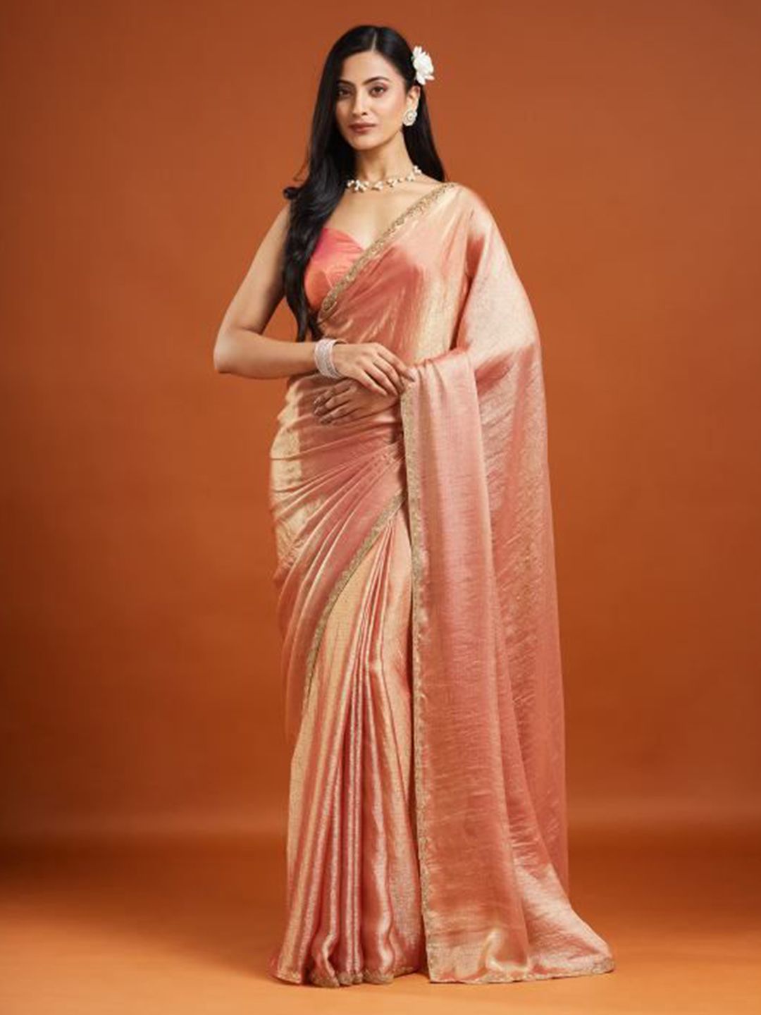 LOROFY Women Embellished Border Beads and Stones Mysore Silk Saree-picture-24