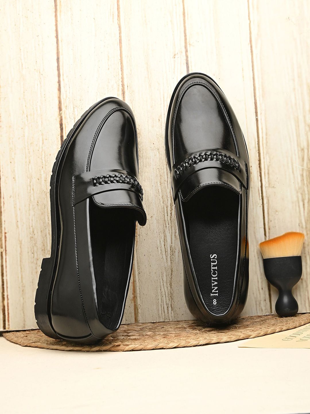INVICTUS Men Glossy Formal Loafers-image-36