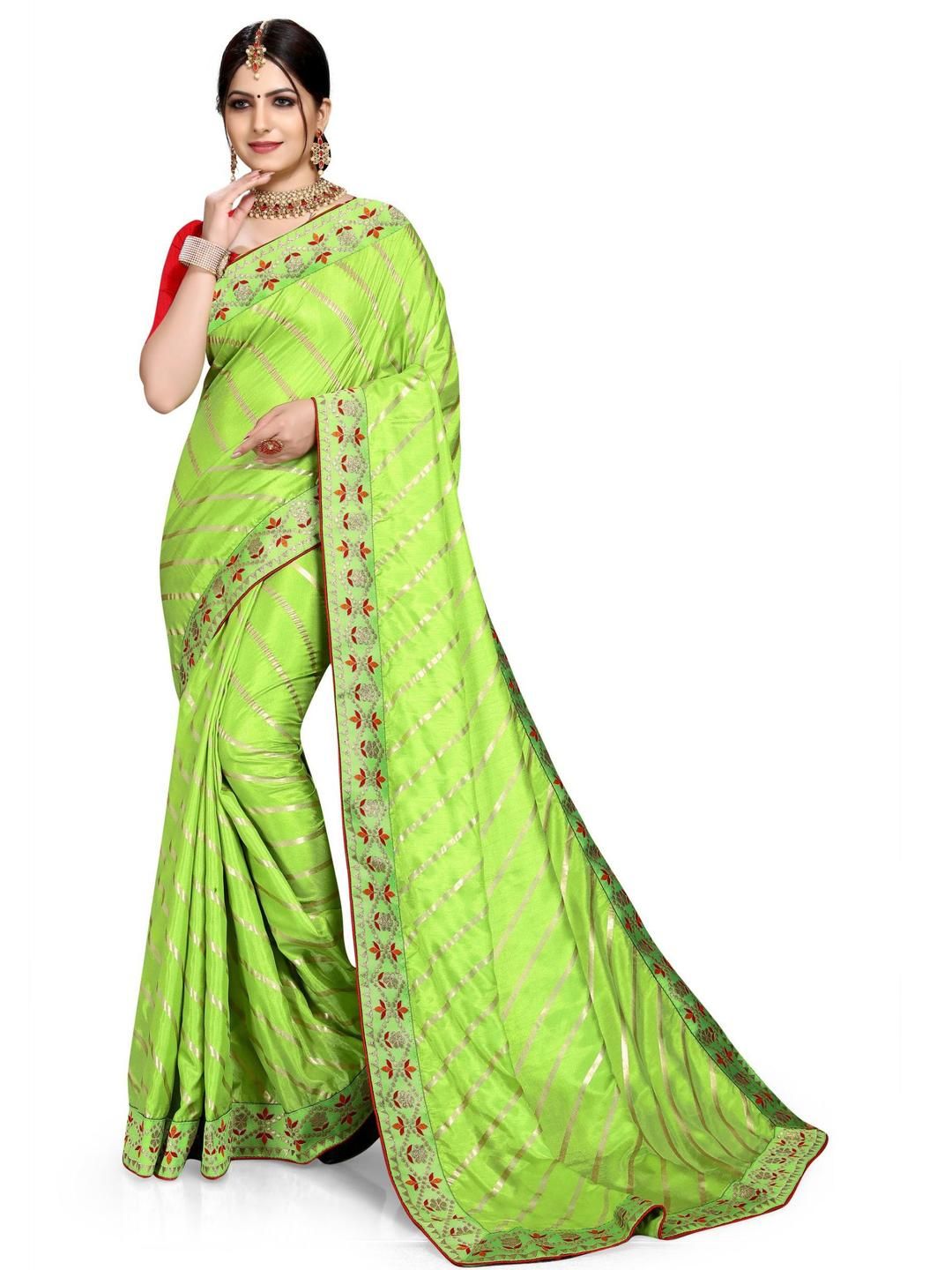 jayant creation Multicoloured Silk Blend Sarees-picture-14