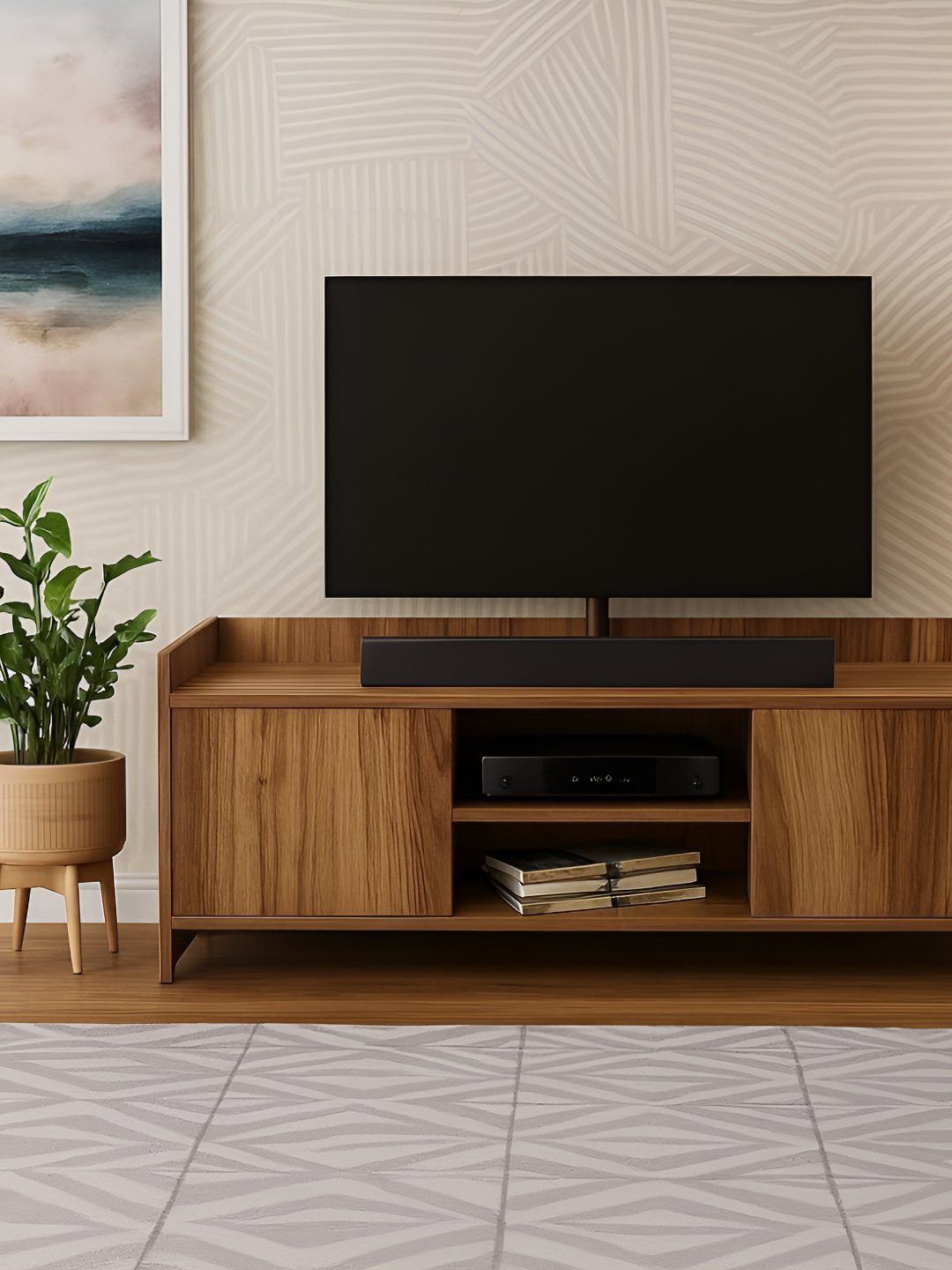 Kik Smart Brown Wooden TV Entertainment Unit
