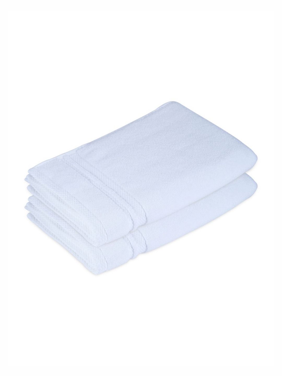 Boutique Living India Platinum Pulse 2Pcs White 625 GSM Hand Towels-picture-32