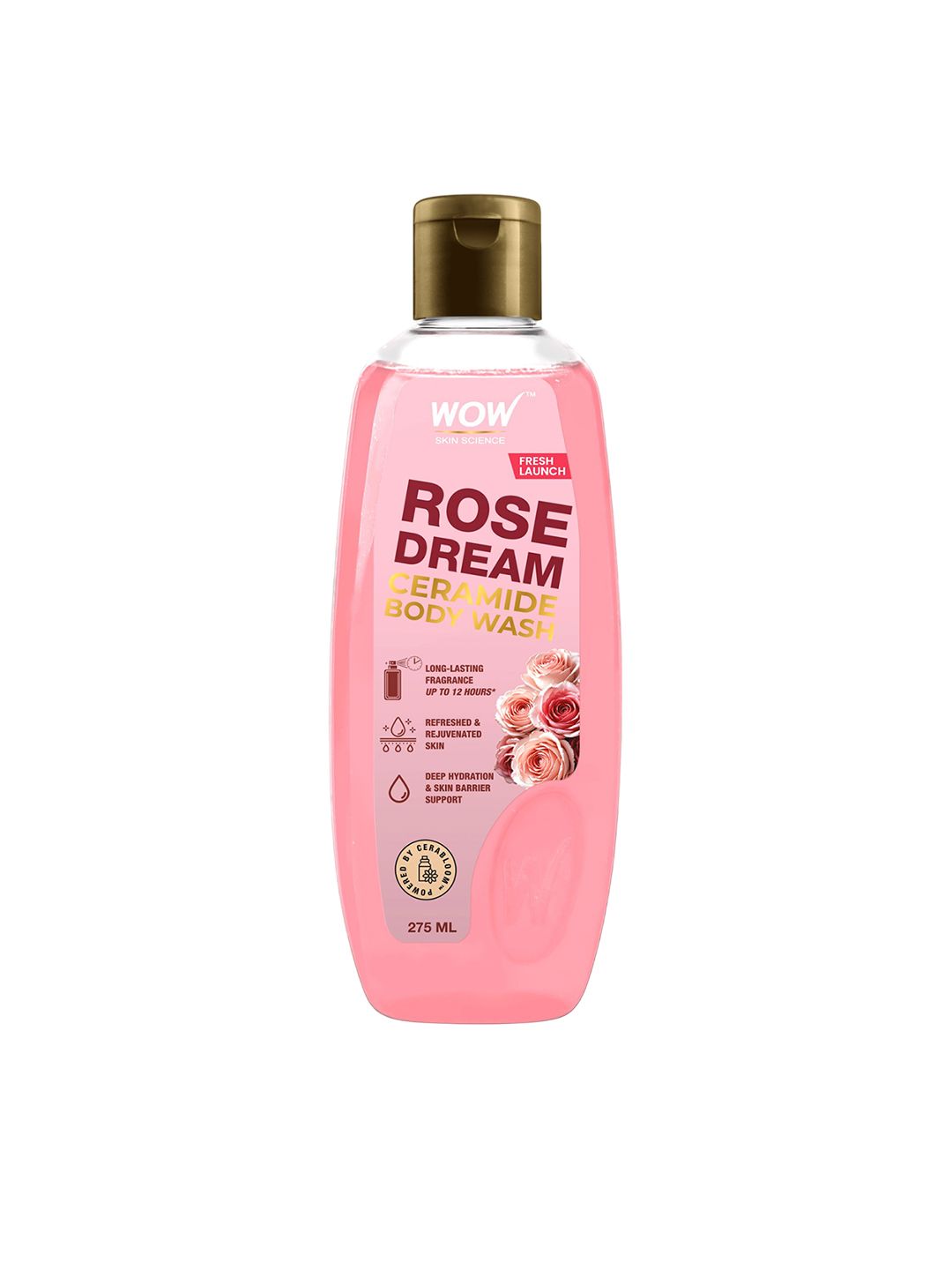 WOW SKIN SCIENCE Rose Dream Ceramide Body Wash - 275 ml-image-4