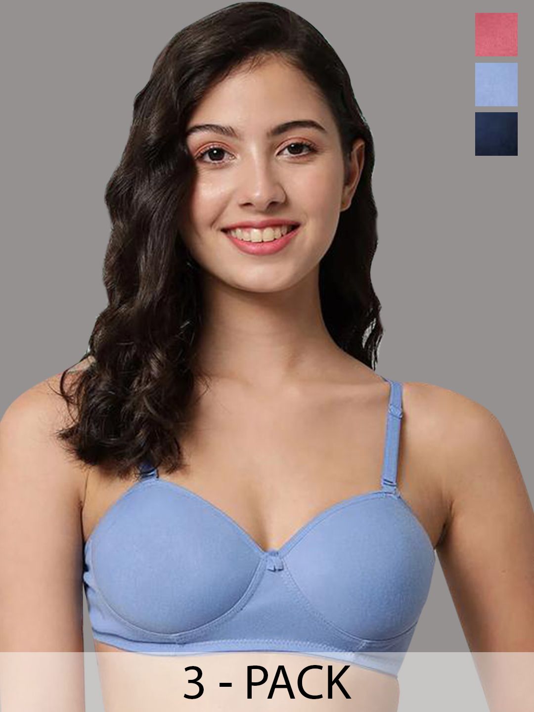 Samvar Multi Cotton Non-Wired Non Padded Minimizer Bra-picture-16