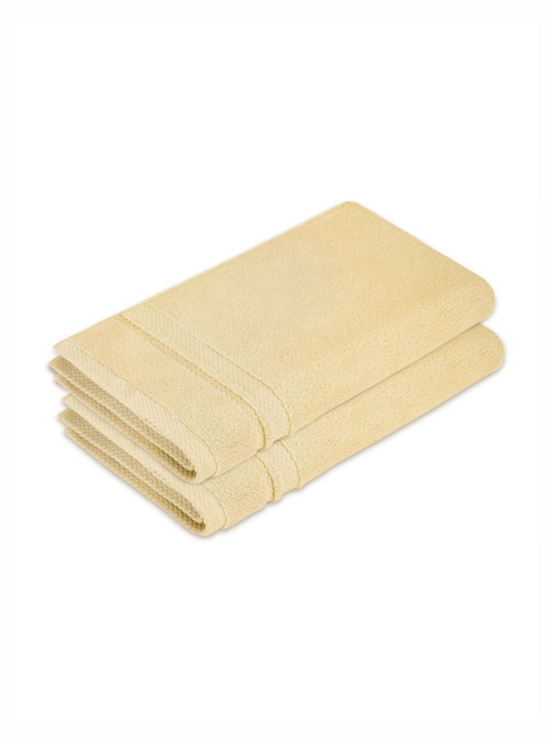Boutique Living India Platinum Pulse 2Pcs Cream-Colored Pure Cotton 625 GSM Hand Towels-picture-31