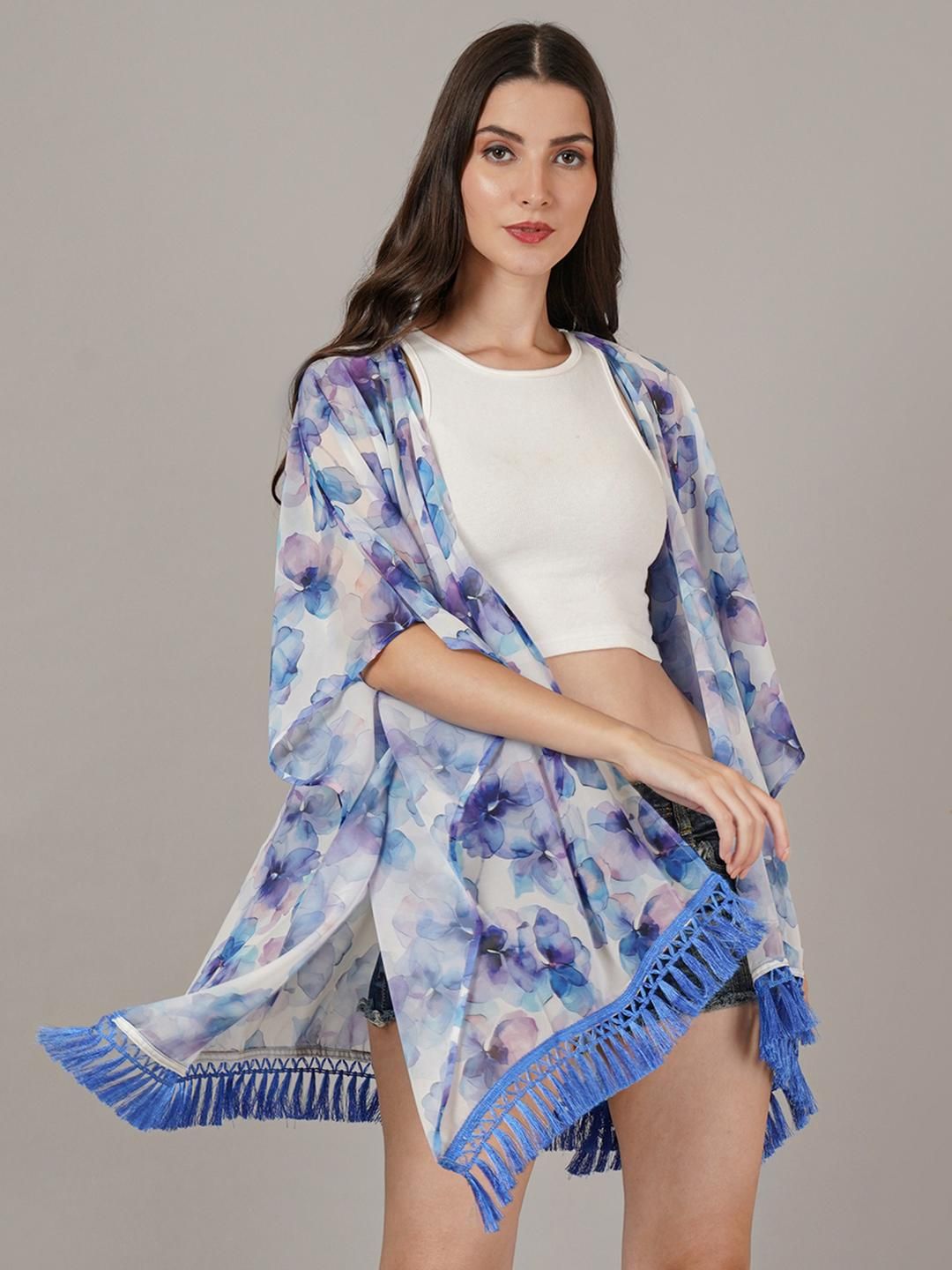 ARV TRENDS Women Floral Printed Kimono Open Shrug-picture-47