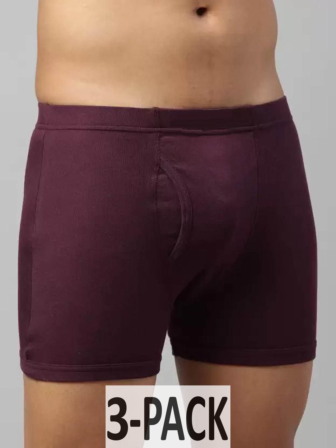 CAVENDERS Men pack of 3 Cotton Maroon Briefs-picture-27