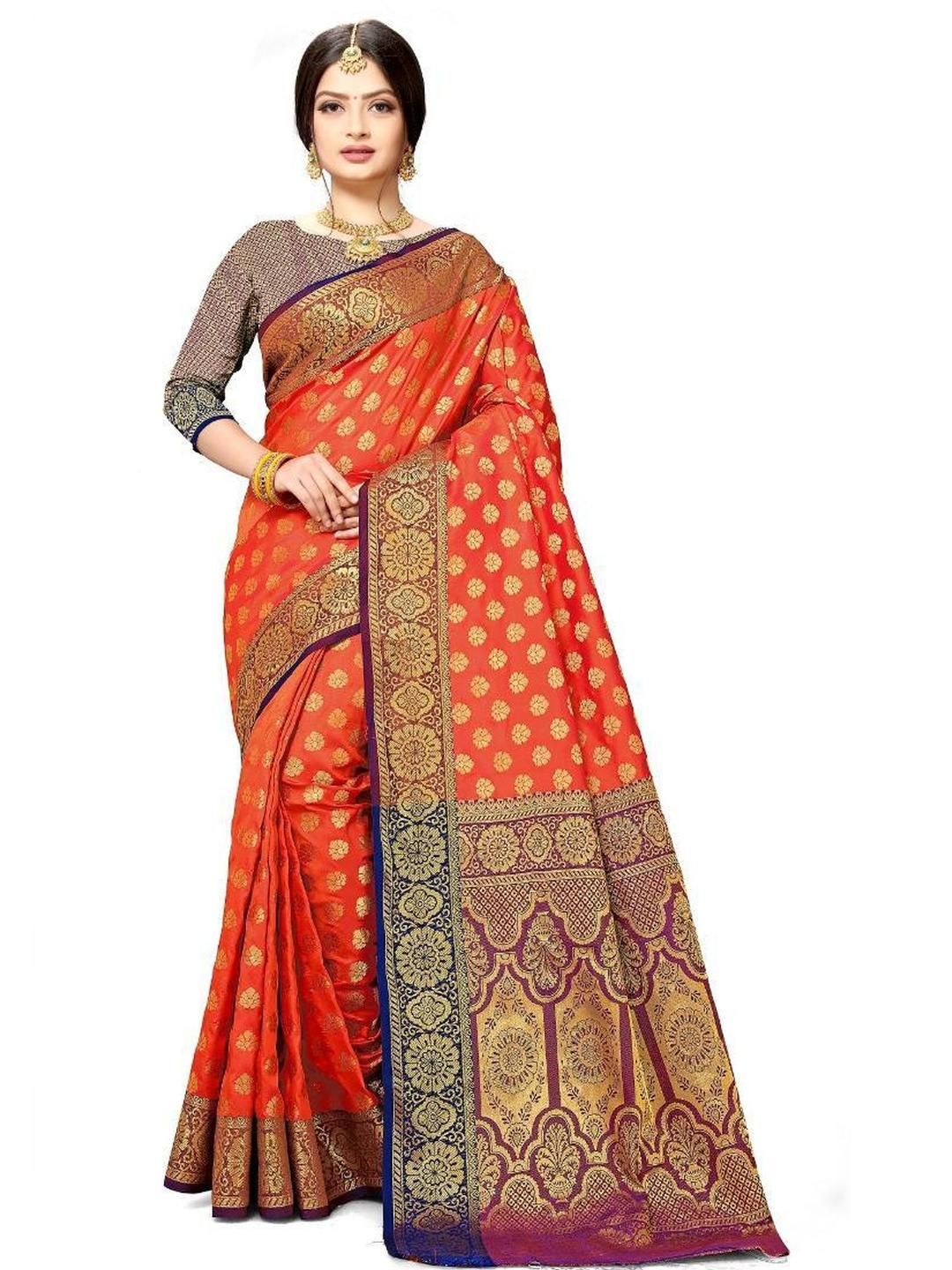 jayant creation Magenta Art Silk Barasi Sarees-picture-41