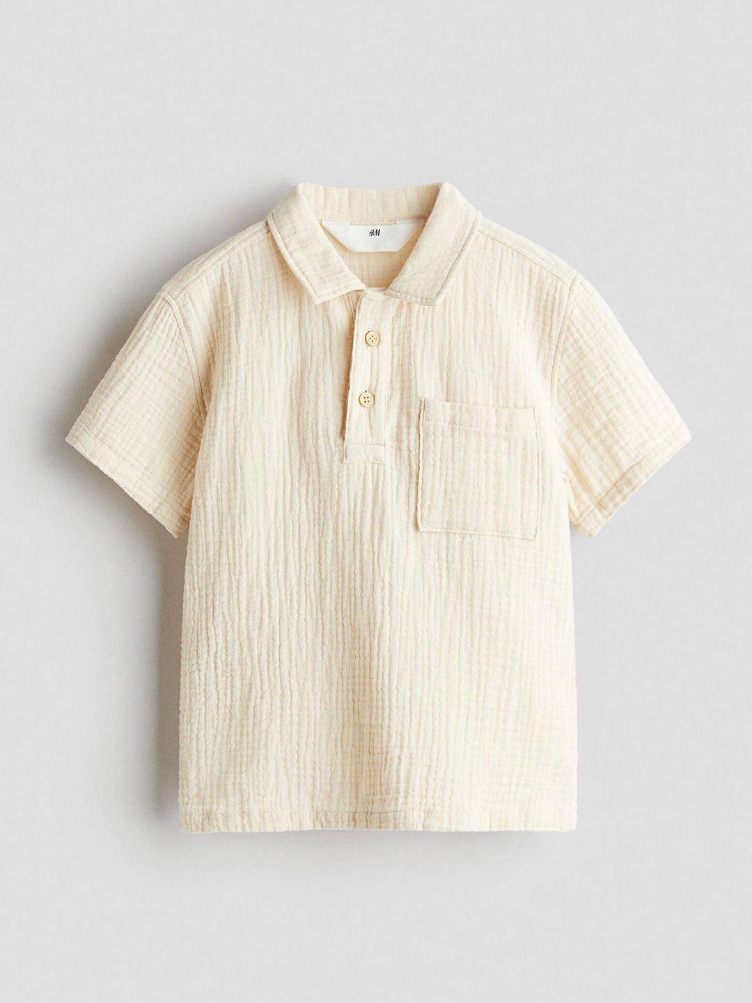 H&M Cotton Muslin Popover Shirt-picture-33
