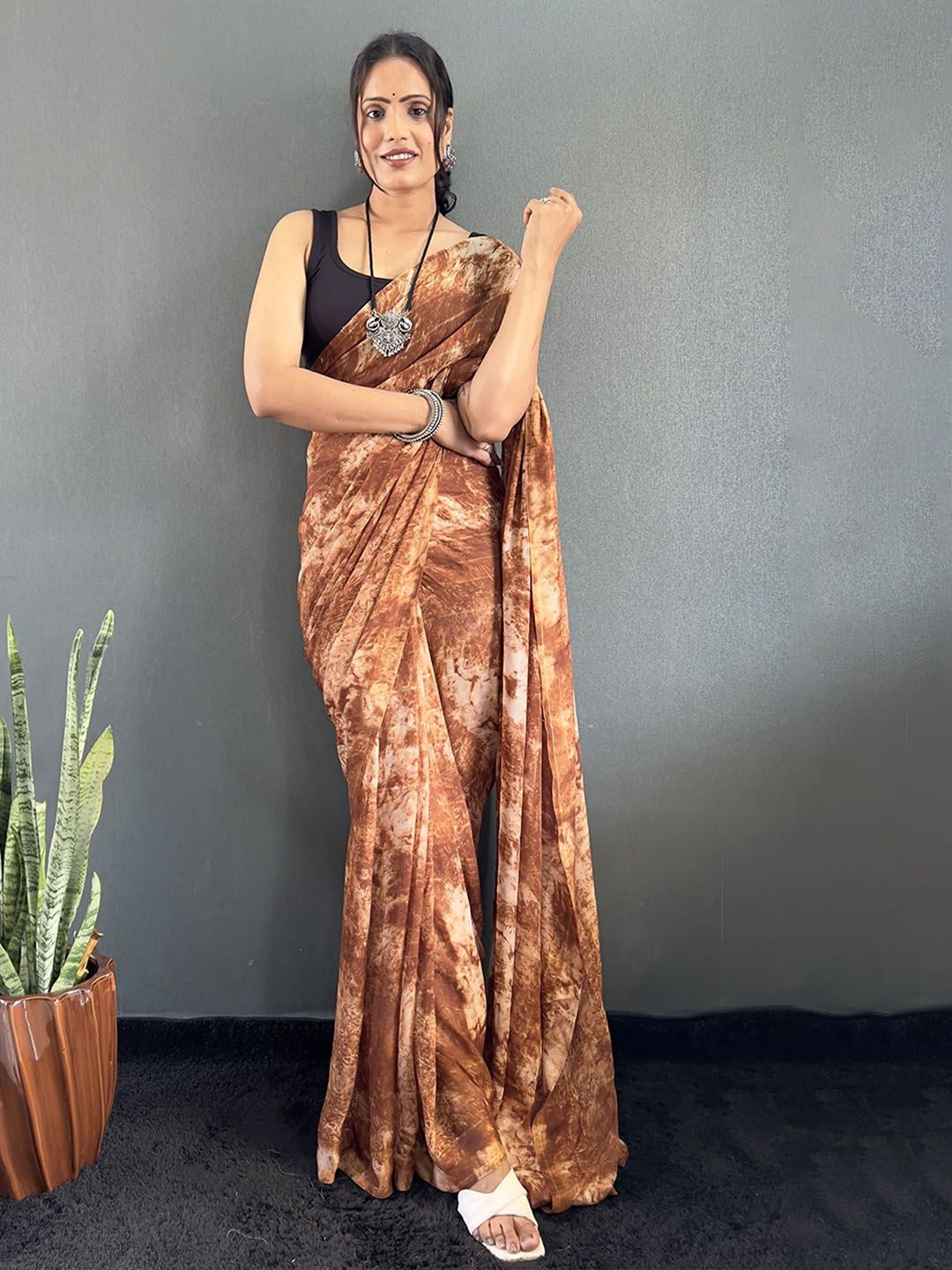 Mitera Tie and Dye Pure Georgette Saree-picture-16