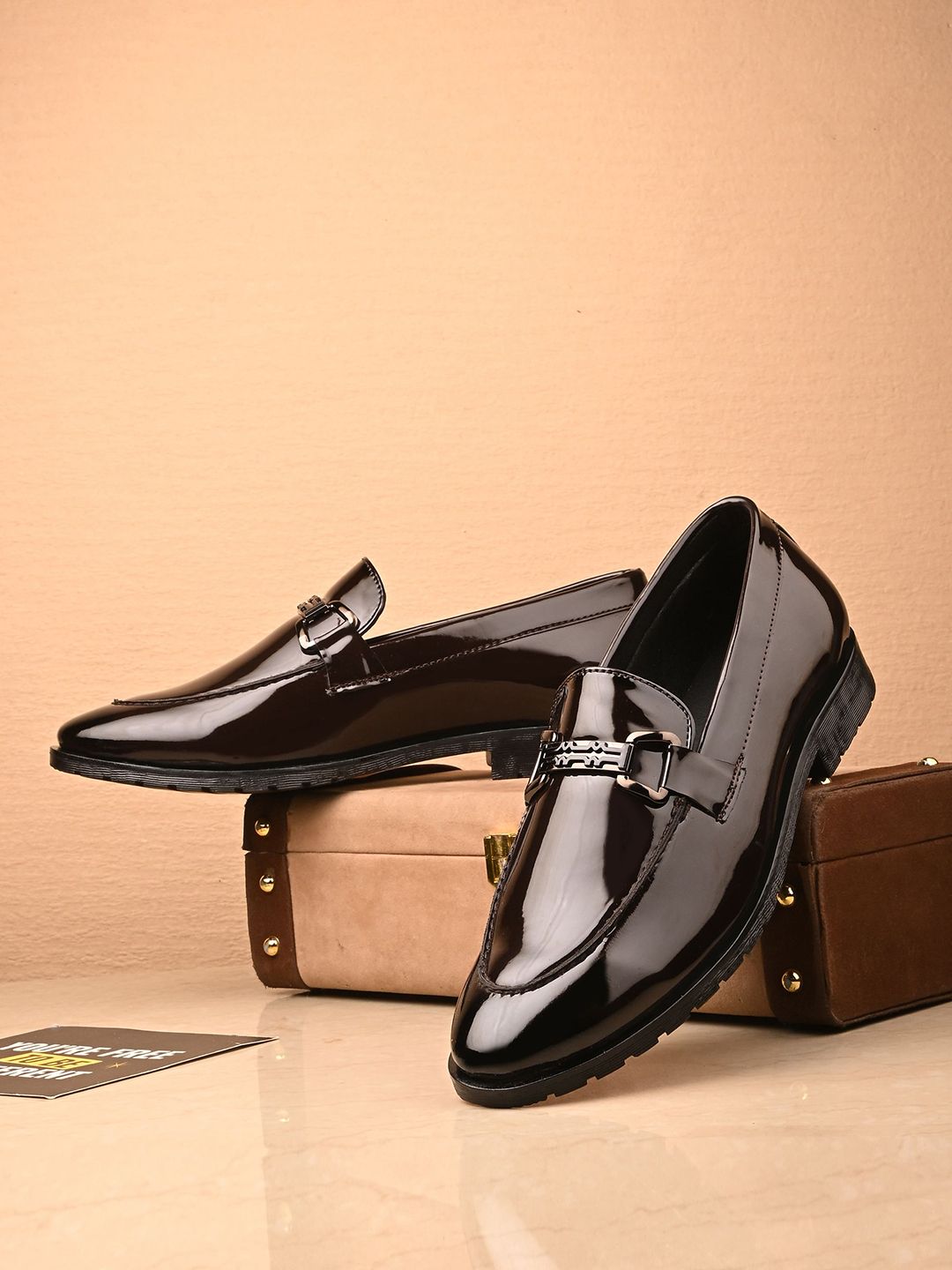 House of Pataudi Men Round Toe Formal Loafers