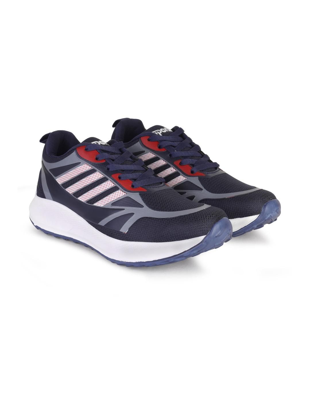 SZN Men Navy Blue Mesh Sports Shoes-image-13