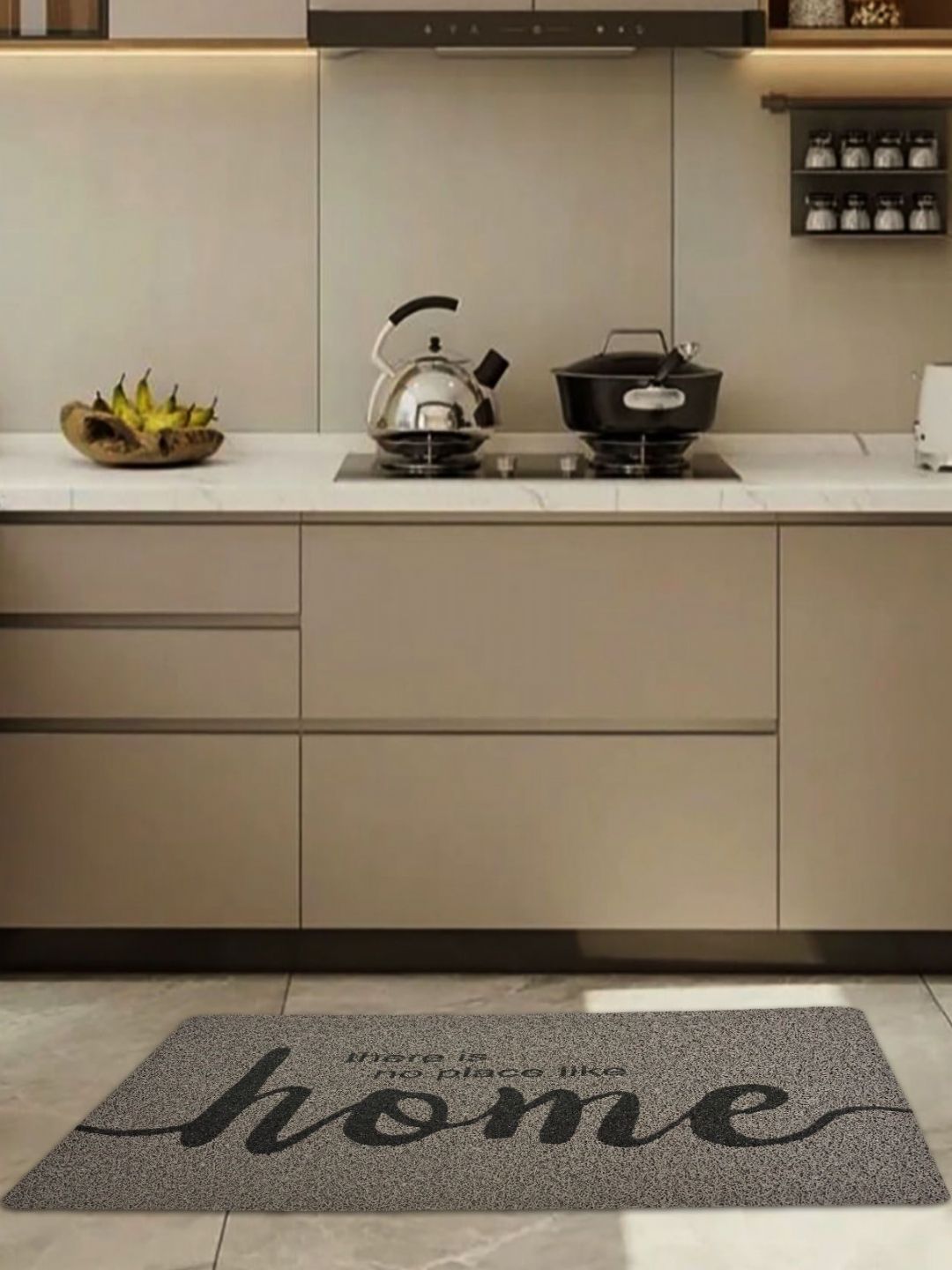 Aura Grey & Black Textured Anti-Skid Doormat-picture-36