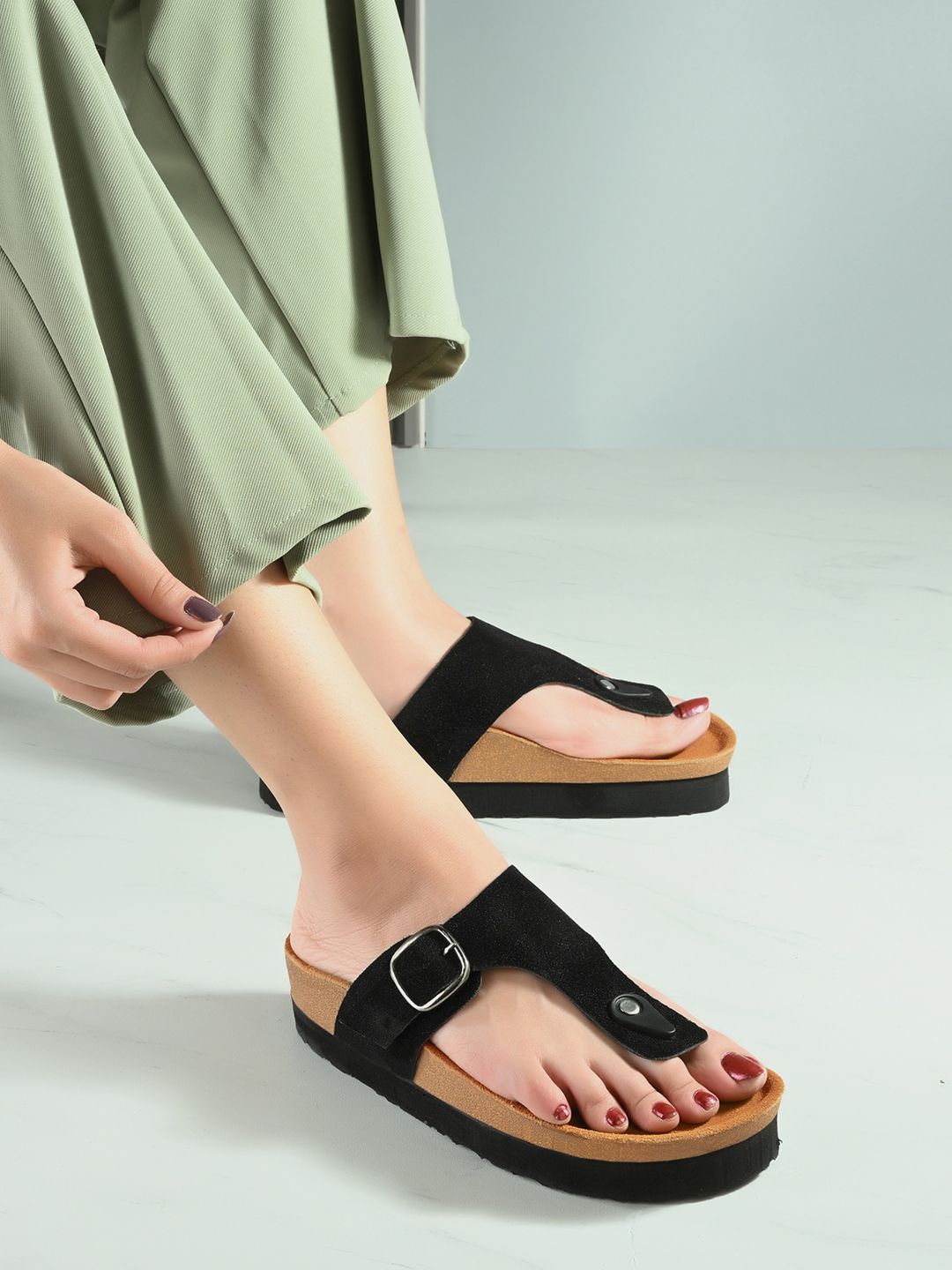 AfroJack Women T-Strap Flats-picture-37