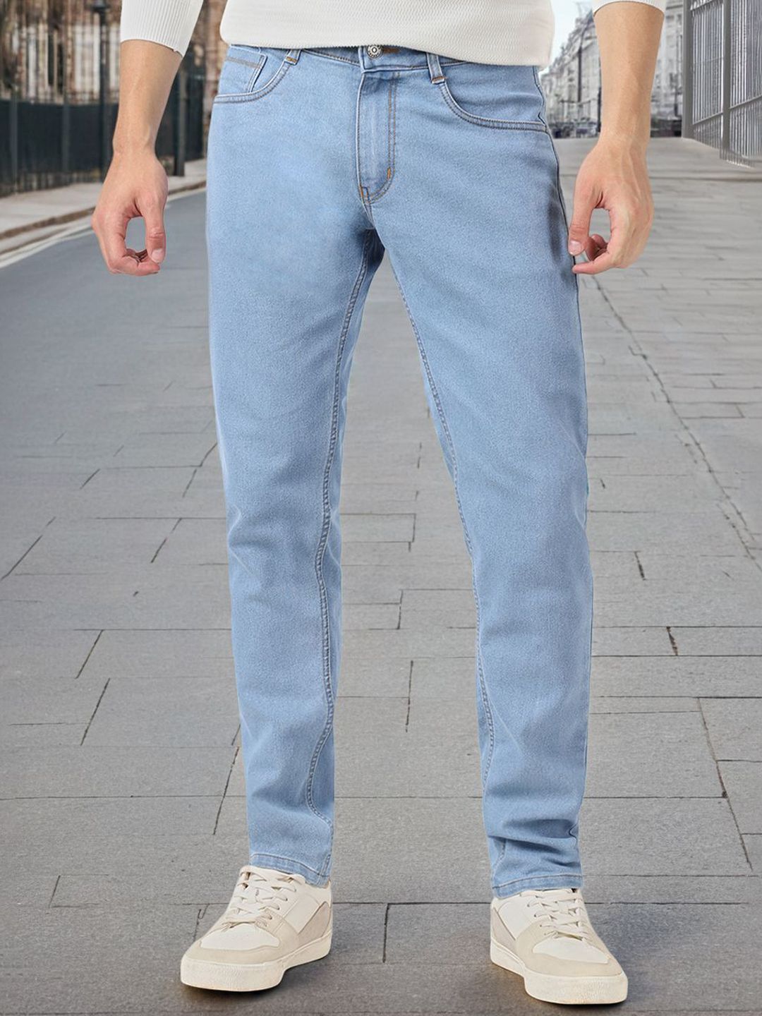MOHICANS Men Baggy Fit Mid-Rise Stretchable Denim Jeans-picture-37
