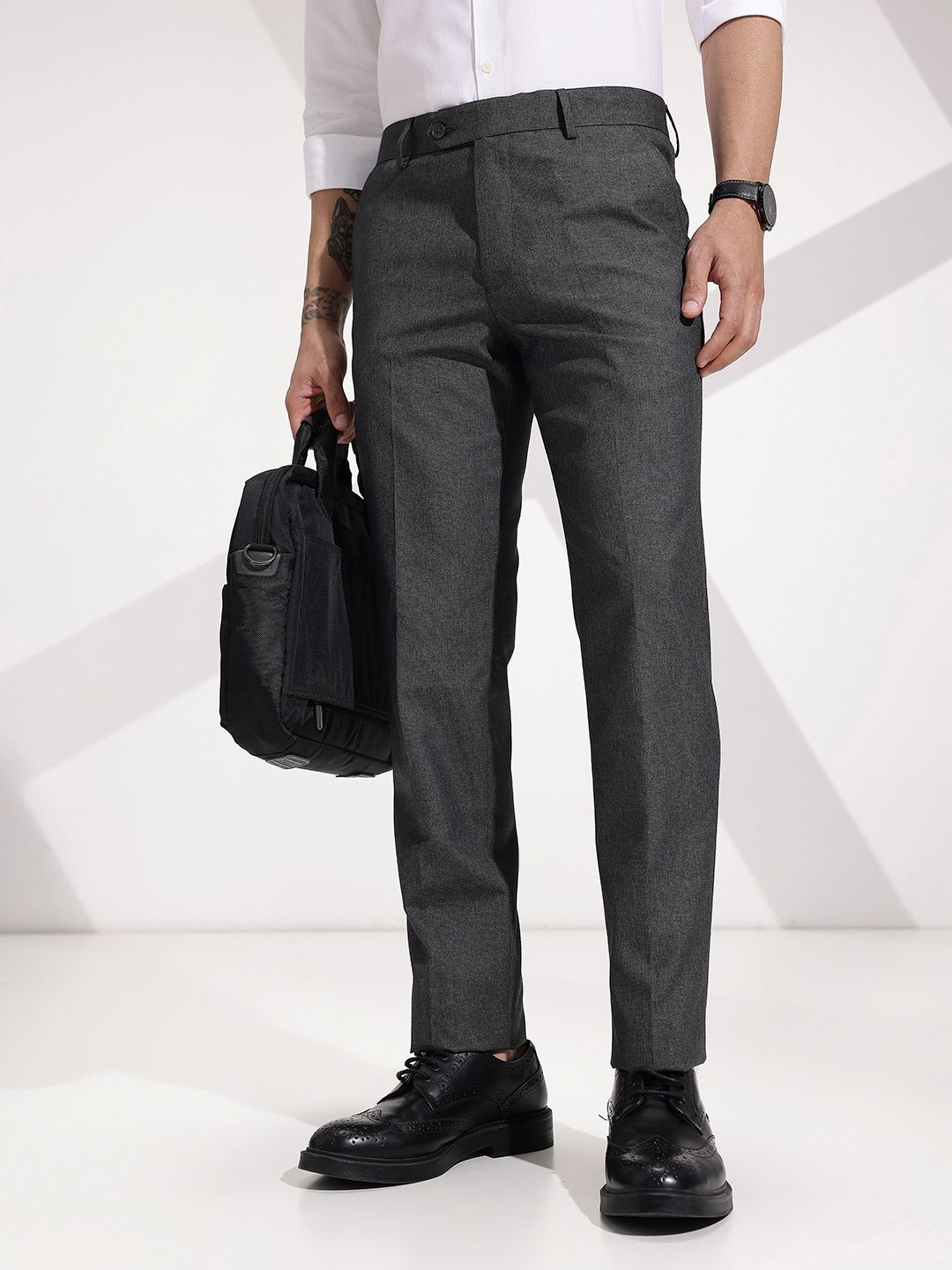 INVICTUS Men Slim Fit Formal Trousers-picture-29